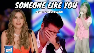 Golden Buzzer | Little Girl Extraordinary Voice In The World Makes The Jury Cry With The Song Adele