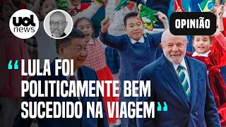 Lula na China: Interessa ao Brasil aproveitar guerra comercial entre China e EUA, diz Josias