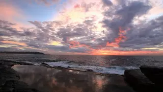 (Nature Relaxation Video w/ Music) Stunning Sydney Coastal Sunrise 1080p HD