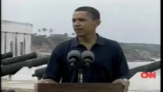 Obama speaks about slavery