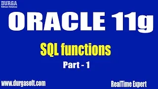 Oracle|online training|| SQL functions Part -1