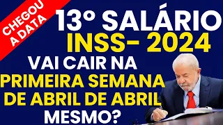 CHEGOU O DIA -13º INSS ANTECIPADO - VAI TER PAGAMENTO NA PRIMEIRA SEMANA  ABRIL APOSENTADOS DO INSS?