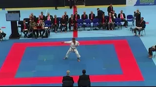 SKIEF KARATE EUROPEAN CHAMPIONSHIP 2017  FINAL KATA MEN  Michal Slávik CZE  Sochin