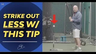 How to strike out less. Hitting Tips for youth players.