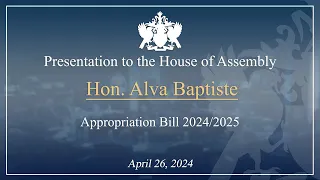 Hon. Alva Baptiste Debates the 202425 Appropriations Bill