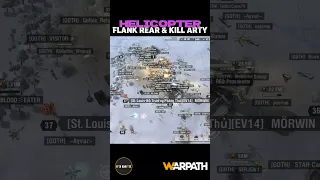 🔥 Helicopter flank rear and kill arty 💥 - Warpath #aceshooter