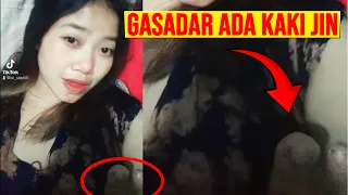 Cewe Tiktokan Gasadar Diinjek Kaki Jin di Kamarnya