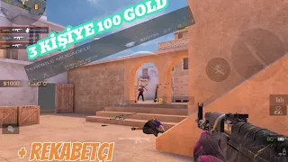 🎉3 ŞANSLI KİŞİYE 100 GOLD ÇEKİLİŞ🎉 | Standoff2 | ipad gen 9 | full rekabetçi maç