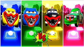 McQueen Yellow Eater 🆚 McQueen Blue Eater 🆚 McQueen Green Car 🆚 McQueen Police Car 🎶 Who is Best?