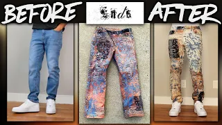 DIY | Custom ENDS REPAIR Bandana Distressed Denim | JULIUS