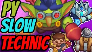 PYRO/TRIPLE SLOW WINNING GAMES!! NEVER SEEN BEFORE DECK! | In Rush Royale!