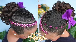 Recogido Elegante Con Encintado Nuevo/ Peinado Para Fiestas/Hairstyle for girls