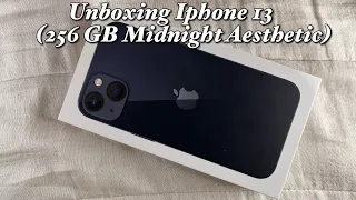 Unboxing Iphone 13 Aesthetic (256GB Midnight)