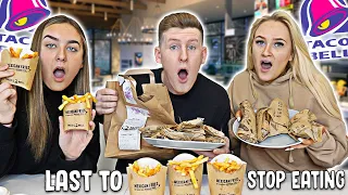 Last to STOP Eating TACO BELL Wins £1,000 - Challenge