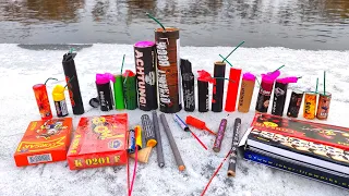 ✅🔥 MEGA TEST PETARDE / BOMBE in ICE ❄️XXXL Firecrackers Compilation 💥 BIG FIRECRACKERS vs ICE RIVER