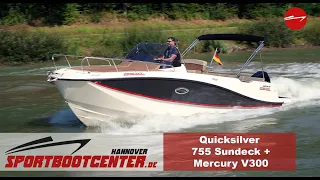 Quicksilver Activ 755 Sundeck & Mercury V300