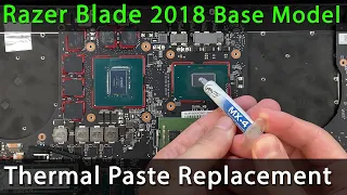 Razer Blade 15 Base Model 2018 Disassembly, fan cleaning and thermal paste replacement