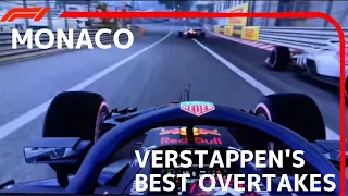 Max Verstappen's Best Overtakes In Monaco | 2018 Game Monaco Grand Prix