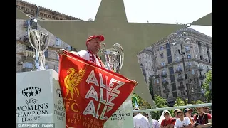 Liverpool fans arrive in Kiev for Champions League final