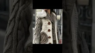 Nice Coat Knitted With Wool (Share Ideas) #knitting #crochet #crocheted #coat