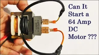 How to Make DC Transformer DIY || Run DC motor on High Current