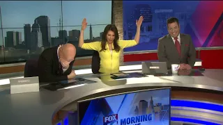 Fox 61's Matt Scott and Erika Arias argue about how to dance to "YMCA."