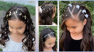 4 IDEAS  DE  PEINADOS PARA GRADUACIÓN CON PELO SUELTO ✨ FÁCILES Y BONITOS 😍