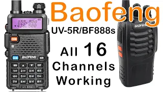 Baofeng UV-5R talking to BF888s - All 16 Channels Working Perfectly using Chirp Software