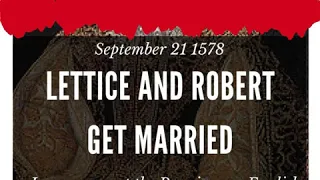 Tudor Minute September 21: Happy Anniversary Robert and Lettice