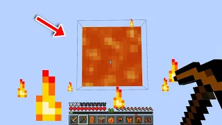 Minecraft But, It's Only One Lava Block...!! #minecraftbut #minecraft