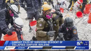 Lawsuit filed by surviving resident of collapsed Surfside building