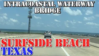 Intracoastal Waterway Bridge - Surfside Beach - Texas - 4K Infrastructure Drive