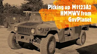 Picking up a Humvee from Govplanet Yermo, CA