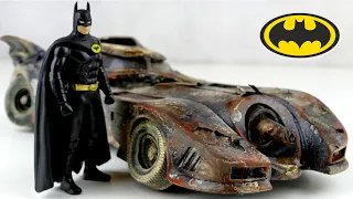 Restoration abandoned Batmobile from Batman Restore Batman's car