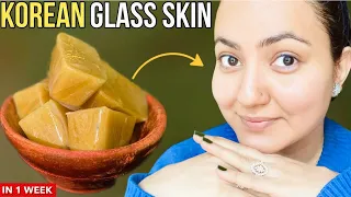 1 Week *KOREAN GLASS SKIN* Challenge : चमकदार त्वचा Super Glossy Bright Glowing Skin in just 7 Days💕