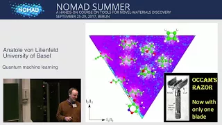 25: Anatole von Lilienfeld - Quantum machine learning (keynote talk)