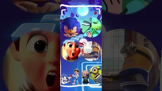 Sonic Prime vs Luca vs Baby Boss vs Minions X Coffin Dance | Tiles Hop #shorts