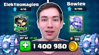 💰1.000.000 GOLD ausgeben & PASS ROYALE OPENING! | Ultra Pay2Win Account | Clash Royale deutsch