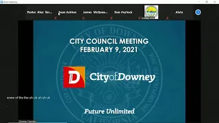 Downey City Council Meeting - 2021, February 9