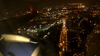 Bad weather turbulent landing at London City Airport - British Airways Embraer 190 - G-LCYP