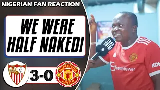 SEVILLA 3-0 MANCHESTER UNITED ( Henry -NIGERIAN FAN REACTION) - Europa League 22-23 HIGHLIGHTS