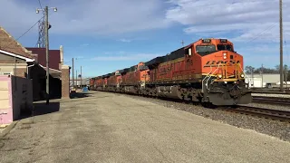 Three hours on the BNSF Chillicothe sub Streator, IL w/ SD70ACe led vehicle train 11/28/21