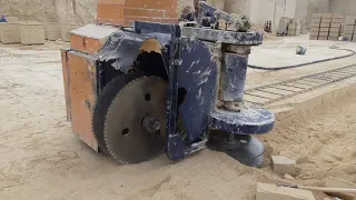 Exclusive guillotine stone quarry cutting Machine 🇮🇹