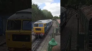 Class 47 diesel 'James Nightall GC' Passing Alresford station.