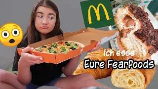 Ich esse einen Tag lang EURE FEARFOODS!!!