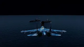 10 Russian Su-34 fighter jets sank the largest US aircraft carrier carrying 200 fighter jets in the