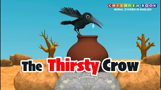 The Thirsty Crow Story  in English | Short moral stories for kids | Bedtime Stories for Children