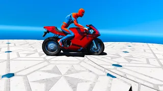 GTA 5 SPIDERMAN RAGDOLLS |  GTA V SPIDERMAN Ragdolls 4k Compilations funny moments jumps/fails ep37