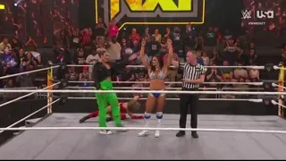 WWE NXT 2/27/2024 - Kiana James Defeats Kelani Jordan In A Singles Grudge Match