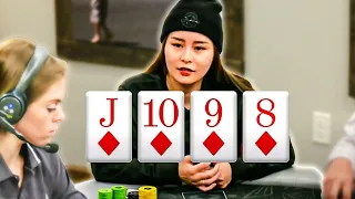 Sashimi Has STRAIGHT FLUSH Draw